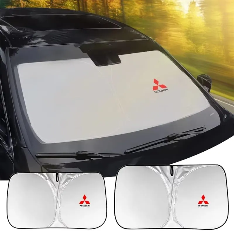 Car Windshield Sunshade for Mitsubishi Triton Single Cab Chassis 2019-2023, Block UV Rays Sun Visor Protector, Front Window Sunshades, Windscreen Sunshade,B 145CM