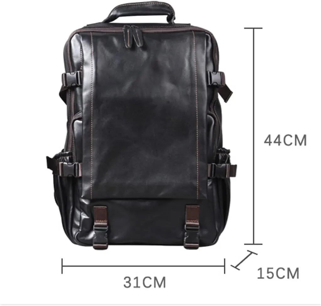Casual Shoulder Bag Men Handmade Computer Backpack Travelling Bag