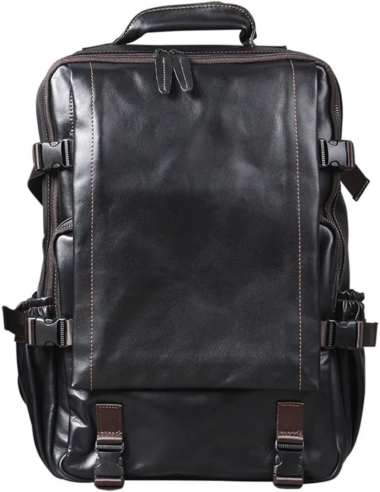 Casual Shoulder Bag Men Handmade Computer Backpack Travelling Bag