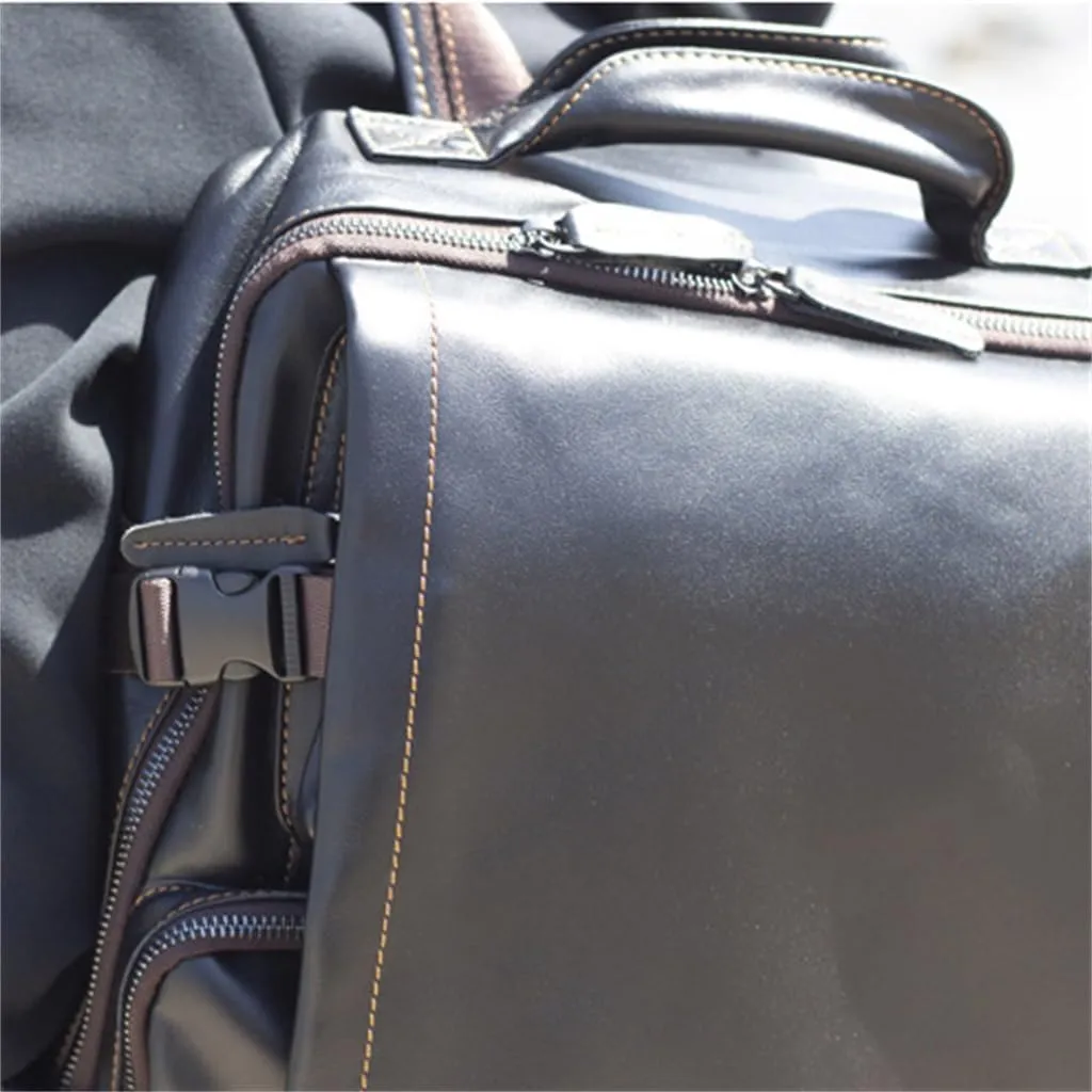 Casual Shoulder Bag Men Handmade Computer Backpack Travelling Bag
