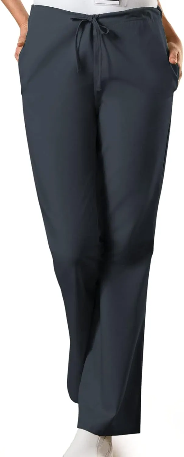 Cherokee Scrub set for women Traditional Fit Dolman Sleeve, V-neck Top 4700 Natural Rise Flare Leg Drawstring Pant 4101