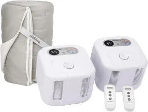 Chilipad Cube Bed Cooling System - Cooling & Heating Mattress Topper, Dual Zone Individual Bed Temperature, Cool Sleep Enhancement, Temp Range of 60-115°F, WE King Bedsize (76"W x 80"L), Model: CP515