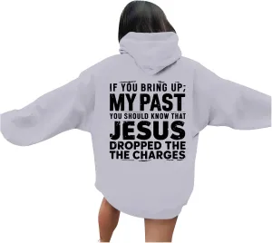 Christian Gift Casual Shirt for Women Jesus Is King Fall for Jesus He Never Leaves Christian Sweatshirt Letter Christ