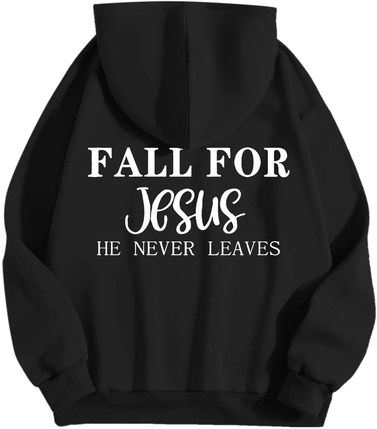 Christian Gift Casual Shirt for Women Jesus Is King Fall for Jesus He Never Leaves Christian Sweatshirt Letter Christ