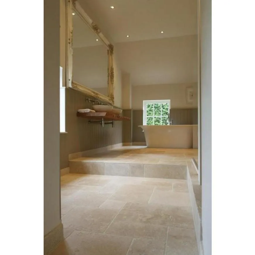 CLASSIC TRAVERTINE TUMBLED & UNFILLED 610X610X30MM PAVER