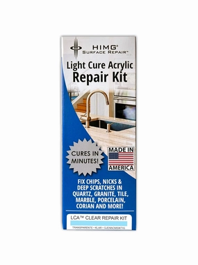 Clear - Upgraded Quartz Countertop Repair Kit - Granite Repair Kit - Chip Repair Kit for Quartz, Granite, Marble, Corian, Porcelain, Acrylic, Edge Chips and more - HIMG Surface Repair, RAL002