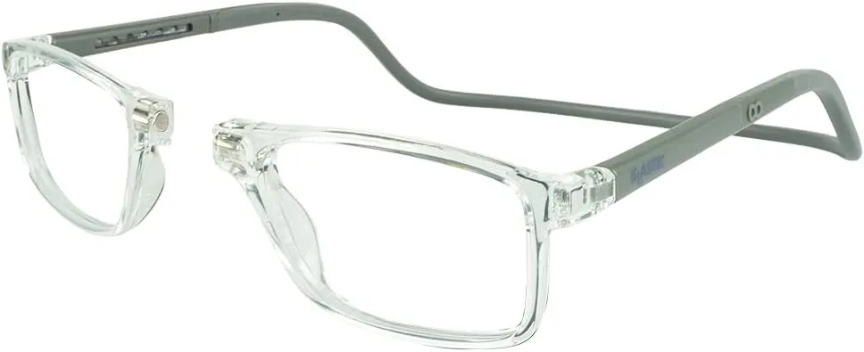 Clic Blue Light Blocking Magnetic Reading Glasses for Men or Women by Slastik, Soft Foldable Band, Computer Readers, Barat