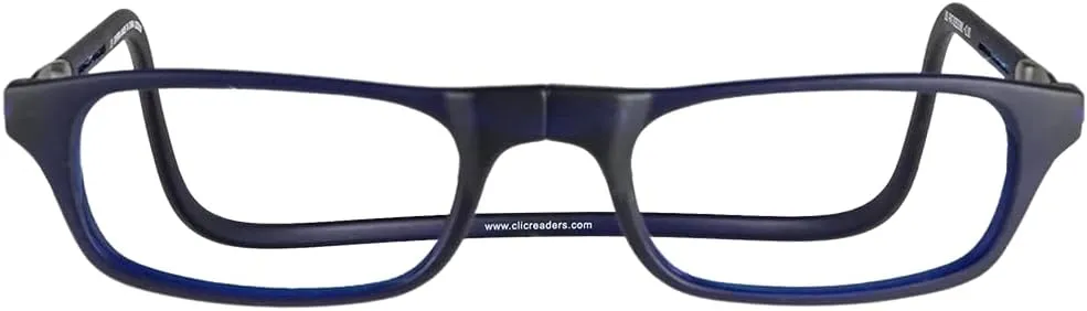 Clic Magnetic Reading Glasses for Men or Women, Computer Readers, Original (Small-Medium Size)