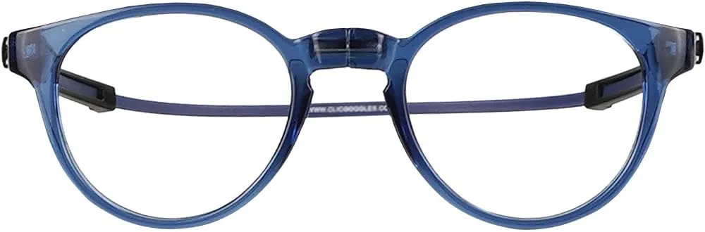 Clic Magnetic Reading Glasses for Men or Women, Computer Readers, Tube Pantos (Jean Blue, 2.50 Magnification)