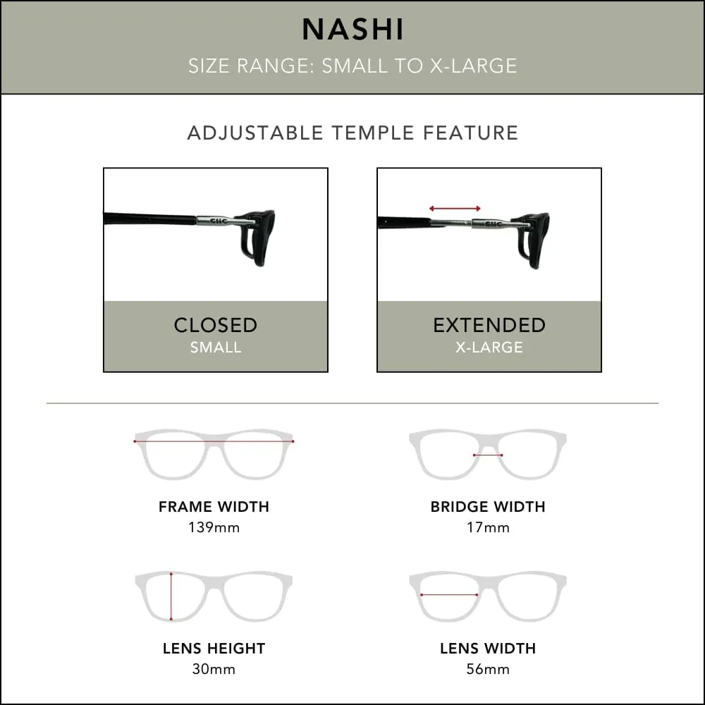 Clic Magnetic Reading Glasses for Men or Women, Soft Foldable Band, Computer Readers, Nashi (S-XL)
