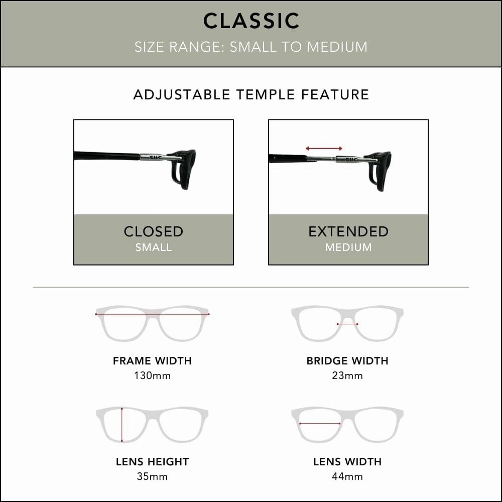 Clic Magnetic Reading Glasses for Men or Women, Computer Readers, Classic (S-M, Matte Tortoise, 2.00 Magnification)