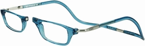 Clic Magnetic Reading Glasses for Men or Women, Computer Readers, Original Expandable (M-XL, Jean Blue, 1.25 Magnification)