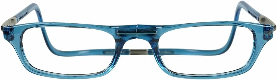 Clic Magnetic Reading Glasses for Men or Women, Computer Readers, Original Expandable (M-XL, Jean Blue, 1.25 Magnification)