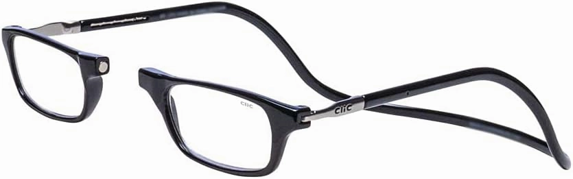 Clic Magnetic Reading Glasses for Men or Women, Computer Readers, Original (Small-Medium Size)