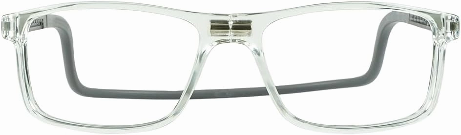 Clic Magnetic Reading Glasses for Men or Women, Soft Foldable Band, Computer Readers, Barat (S-XL)