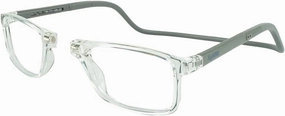 Clic Magnetic Reading Glasses for Men or Women, Soft Foldable Band, Computer Readers, Barat (S-XL)