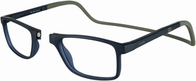Clic Magnetic Reading Glasses for Men or Women, Soft Foldable Band, Computer Readers, Barat (S-XL)