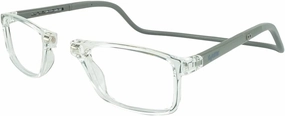 Clic Magnetic Reading Glasses for Men or Women, Soft Foldable Band, Computer Readers, Barat (S-XL)