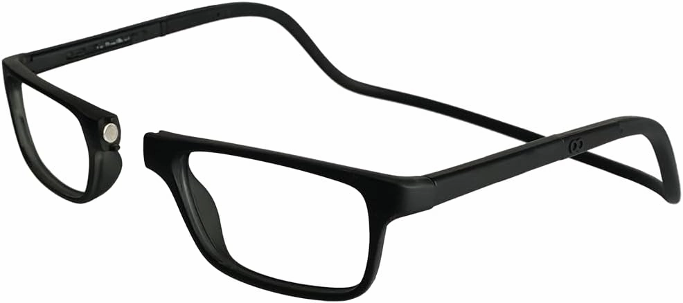 Clic Magnetic Reading Glasses for Men or Women, Soft Foldable Band, Computer Readers, Nashi (S-XL)