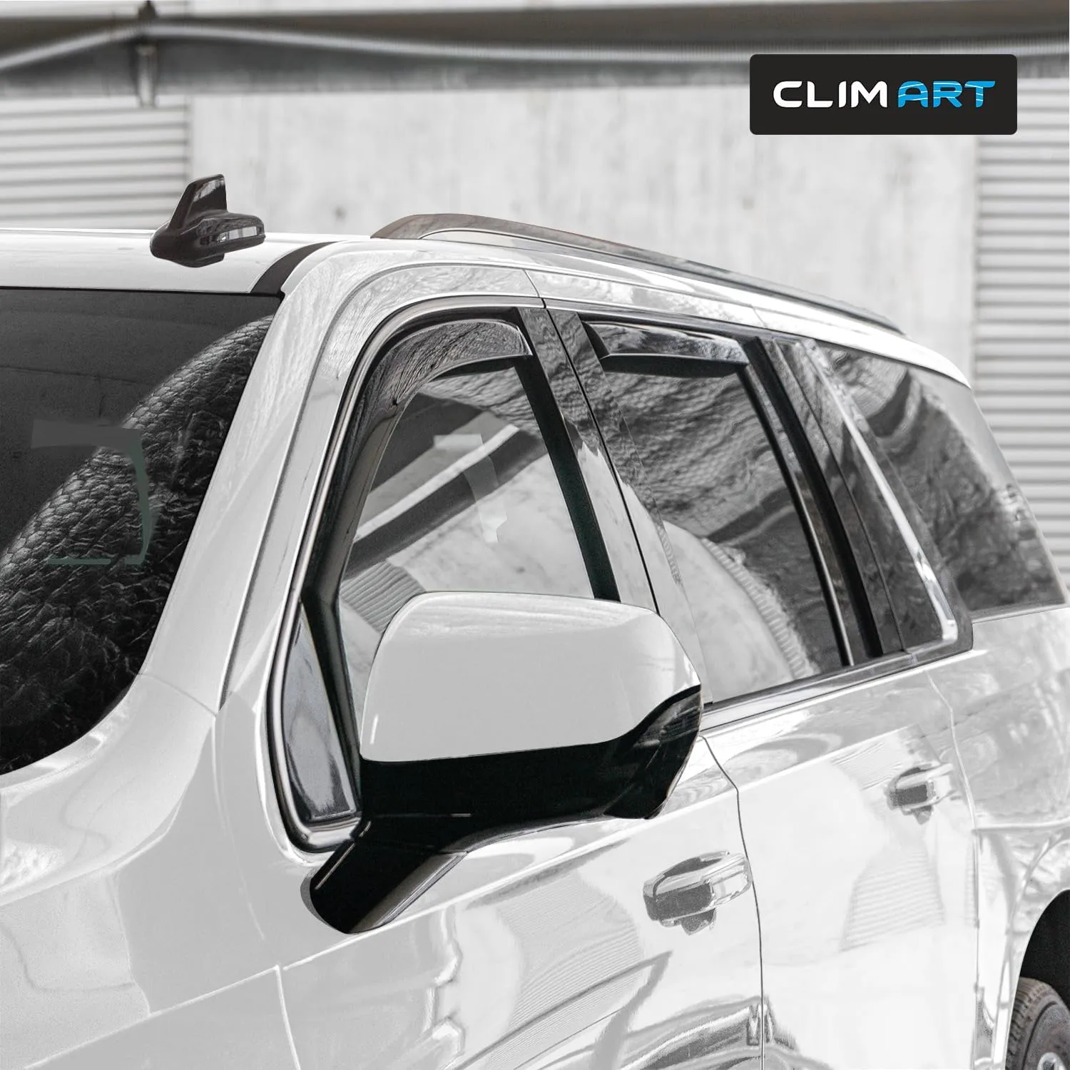 CLIM ART in-Channel Incredibly Durable Rain Guards for GMC Yukon XL 2021-2025, Original Window Deflectors, Vent Window Visors, Vent Deflector, 4 pcs.- 621317