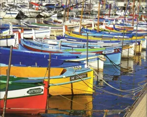 Colorful Fishing Boats at The Harbor Jigsaw Puzzles for Kids Adults 1000 Pieces, Fun Educational Games Toy Birthday Gift Art Home Decor Finish Size 29.5 x 20 Inches