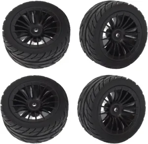 Compatible with SG1603 for SG1604 SG 1603 for UDIRC UD1601 UD1602 UD1603 UD1604 1/16 RC Car Upgrade Parts 4Pcs Rubber Tires Tyre Wheel RC Wheel Tires
