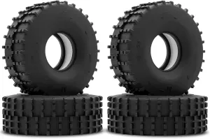Compatible with TRX4M for SCX24 for Gladiator for Bronco C10 for JLU 1.0 RC Tires Pins Tyres Compound Tires for 1/18 1/24 RC Crawler Car RC Wheel Tires