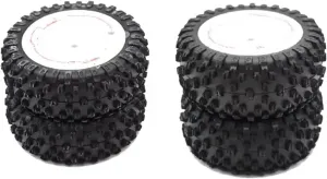 Compatible with Wltoys 124008 DIY 1/12 RC Car Upgrade Parts Upgrade Accessories RC Car Spare Parts Front Rear Tires RC Wheel Tires