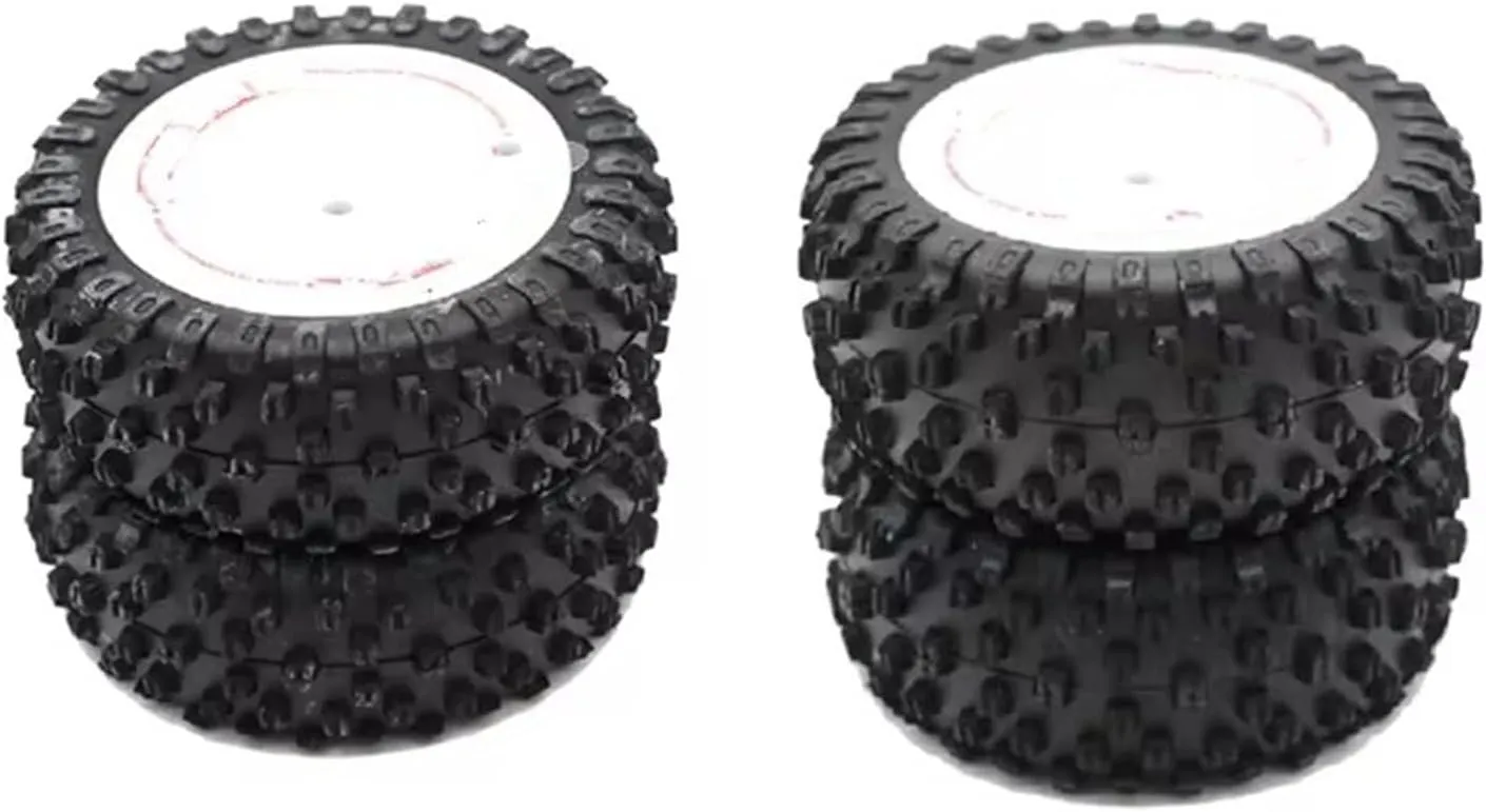 Compatible with Wltoys 124008 DIY 1/12 RC Car Upgrade Parts Upgrade Accessories RC Car Spare Parts Front Rear Tires RC Wheel Tires