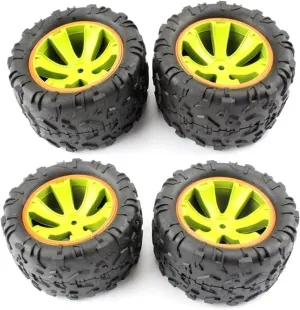Compatible with Wltoys 144001 144002 124019 124018 124016 RC Car Upgrade Parts 4 Pcs 84Mm Large Tires Widening Tire Tyre Wheel RC Wheel Tires