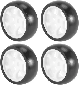 Compatible with Wltoys 284131 K969 K989 for Mini-Z for Mini-Q 1/28 RC Car Upgrades Parts 4Pcs Hard Plastic Drift Tire Tyre Wheel RC Wheel Tires