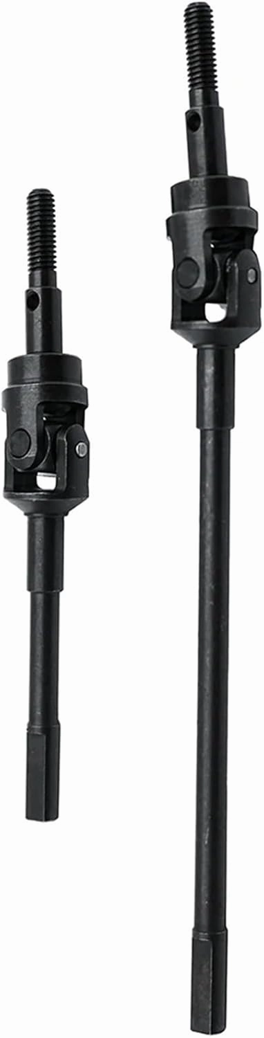 Compatible with Axial for SCX10 for PRO AXI03028 1/10 RC Crawler Car Upgrade Parts Steel Front Rear Axle CVD Drive Shaft RC Transmission Shaft(Front)