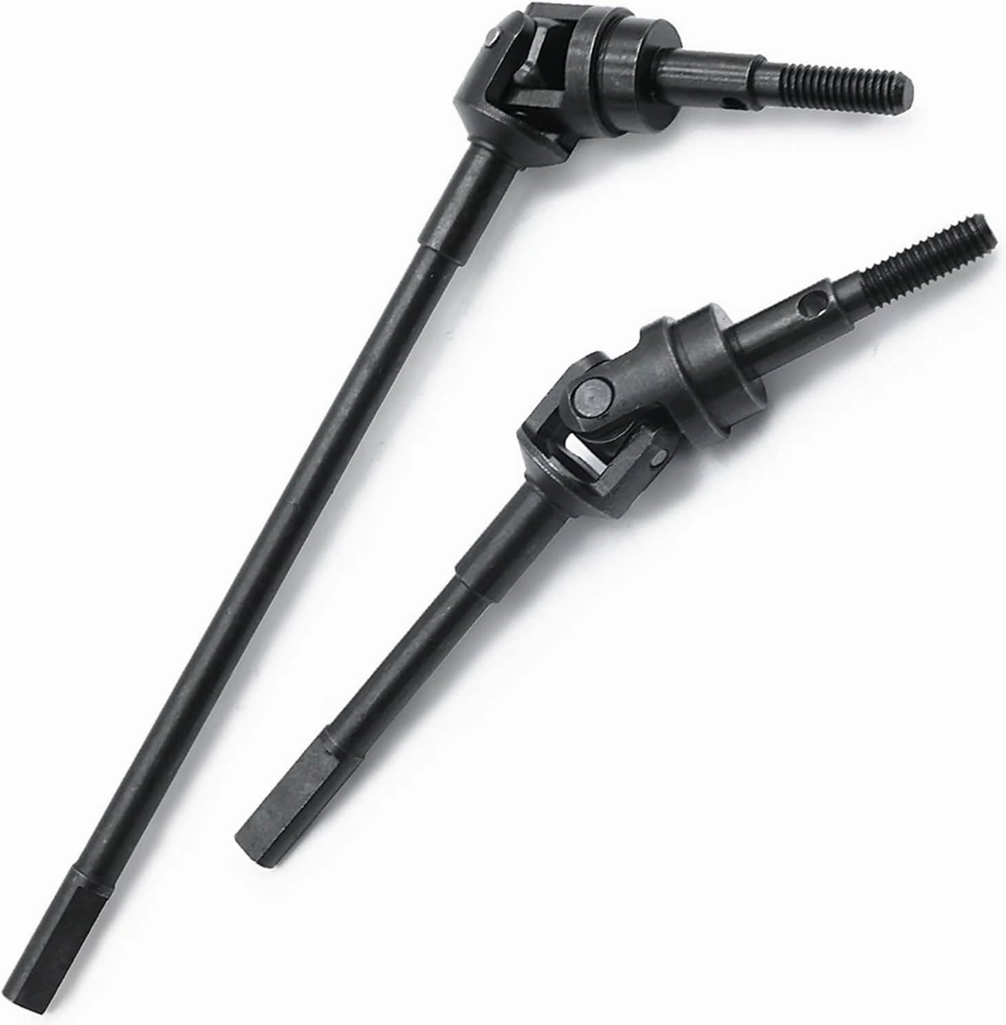Compatible with Axial for SCX10 for PRO AXI03028 1/10 RC Crawler Car Upgrade Parts Steel Front Rear Axle CVD Drive Shaft RC Transmission Shaft(Front)