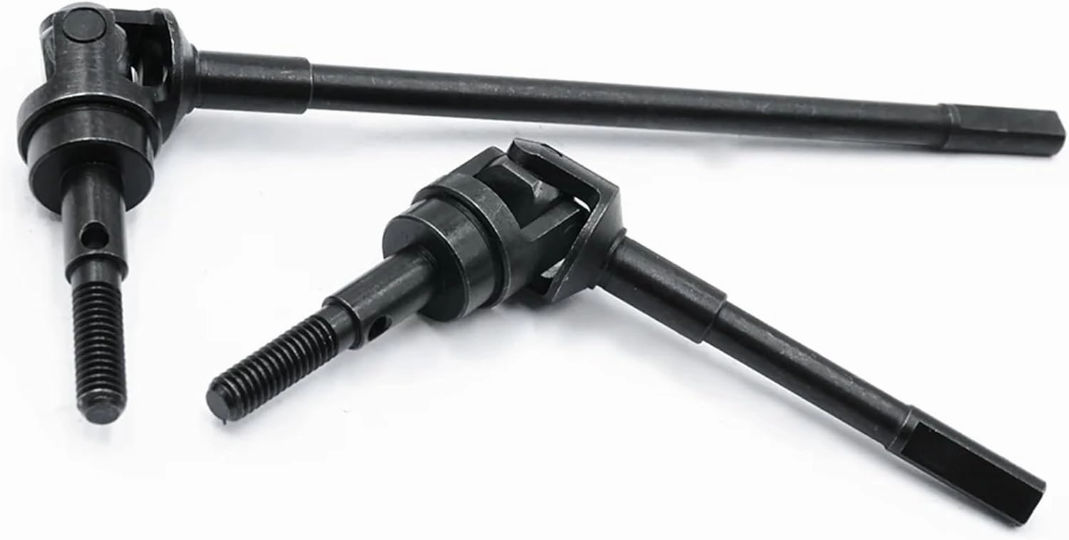 Compatible with Axial for SCX10 for PRO AXI03028 1/10 RC Crawler Car Upgrade Parts Steel Front Rear Axle CVD Drive Shaft RC Transmission Shaft(Front)