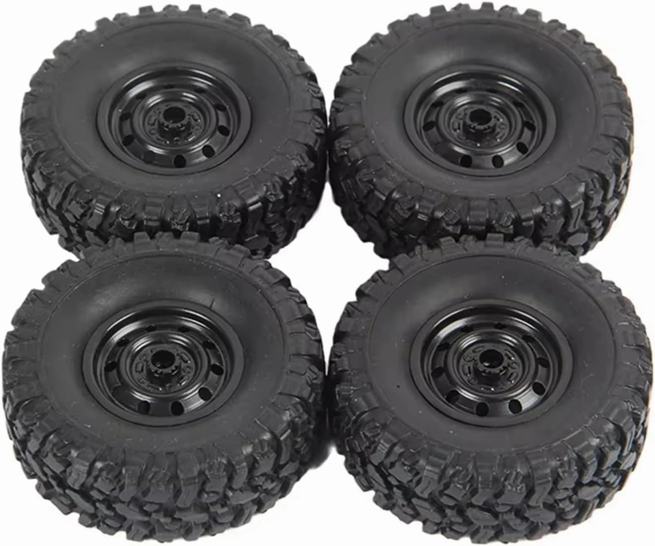 Compatible with MN D90 D99S for MN-90 MN91 MN98 M S for WPL C14 C24 C24-1 C34 B14 B24 B36 4Pcs 65mm Tire Tyres Wheel RC Car Upgrade Parts RC Wheel Tires