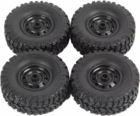 Compatible with MN D90 D99S for MN-90 MN91 MN98 M S for WPL C14 C24 C24-1 C34 B14 B24 B36 4Pcs 65mm Tire Tyres Wheel RC Car Upgrade Parts RC Wheel Tires