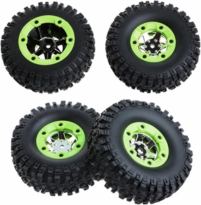 Compatible with Wltoys 12428 12423 0070 0071 Left Right Tires Wheel Hub Kit 1:12 RC Car Upgrade Spare Replace Parts RC Wheel Tires