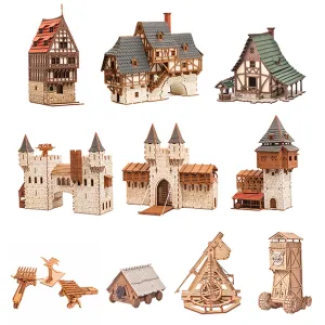 Complete Medieval Model Kit Collection - 28mm Scale Medieval Building Sets
