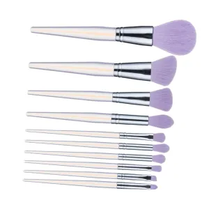 Comprehensive Makeup Brush Set 10 Pieces Acrylic Handles Eye Shadow Concealer Foundation Beauty Tools