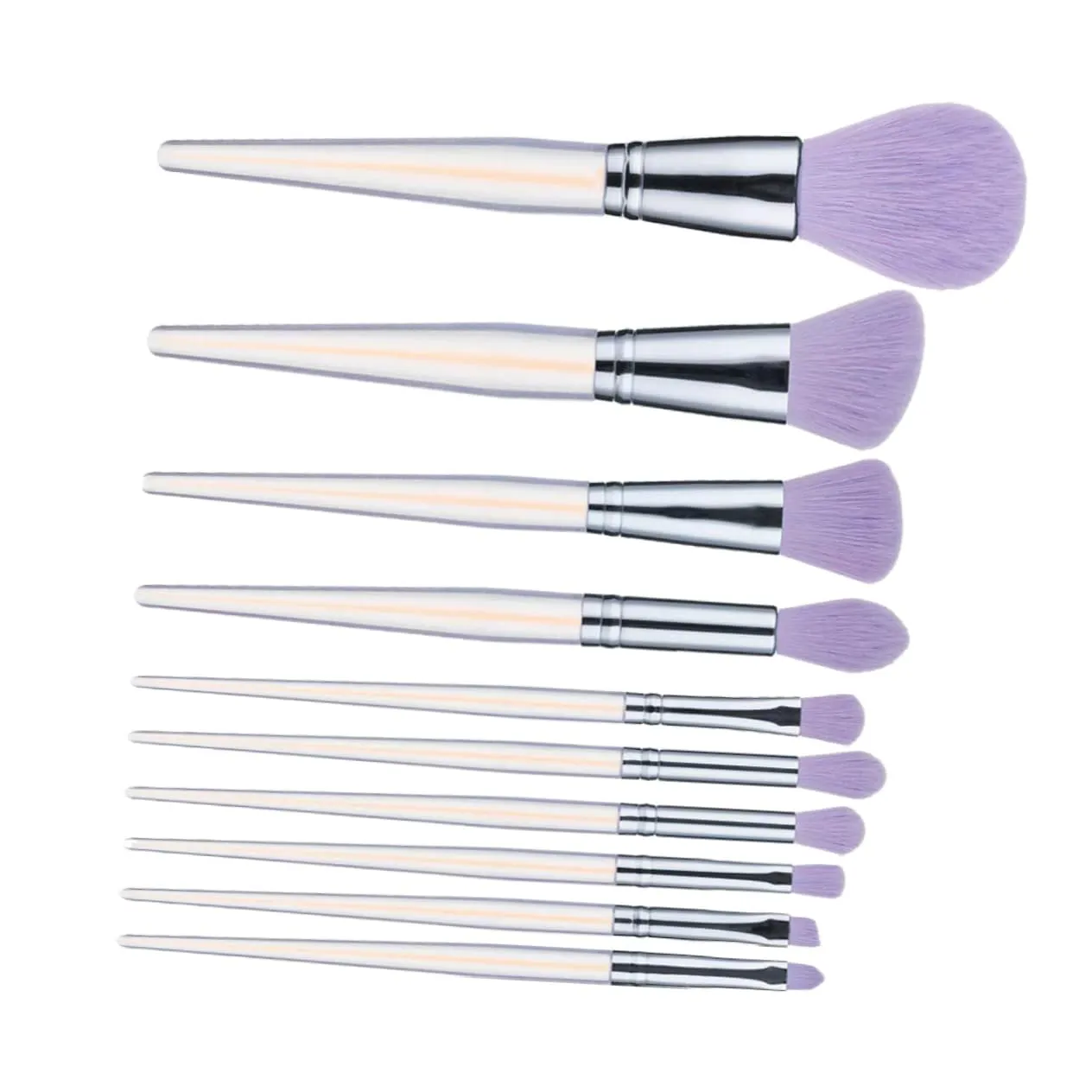 Comprehensive Makeup Brush Set 10 Pieces Acrylic Handles Eye Shadow Concealer Foundation Beauty Tools