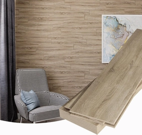 Concord 3D Wall Panels | Accent Wall Panels - Beige Oak | Slat Panels Wood | Wall Panels for Interior Wall Decor COS-033 (Pack of 9) 11.18 sqft