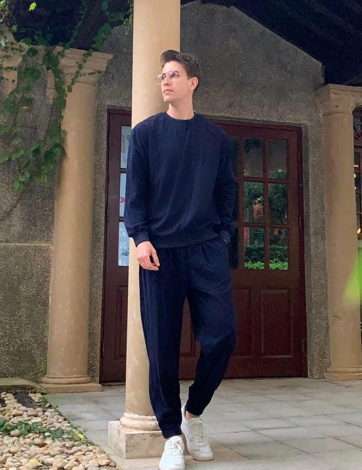 COOFANDY Men's Tracksuit 2 Piece Sweatsuit Set Long Sleeve Pullover Athletic Suit For Sports Casual Fitness Jogging