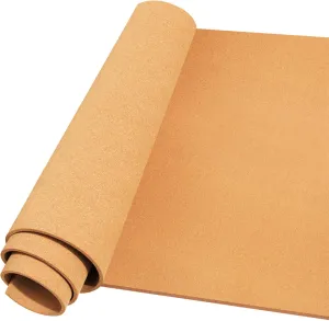 Cork Board Roll 48" x 24", 1/4" Thick Non-Adhesive Decorative Large Corkboard Bulletin Board Sheet for Walls/Office, ZHIDIAN 2' x 4' Premium Frameless Natural Cork Board for DIY Projects