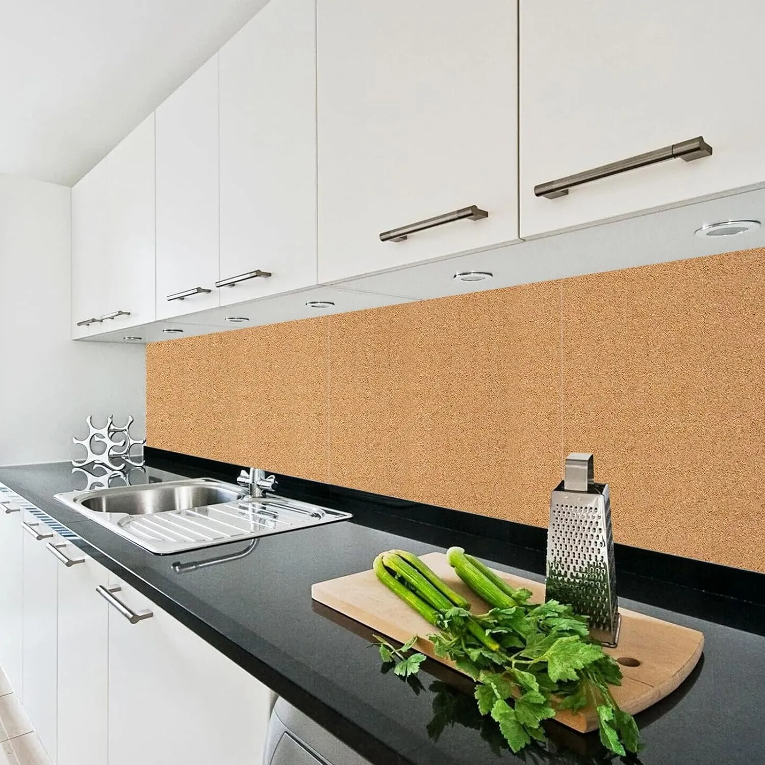 Cork Board Roll 48" x 24", 1/4" Thick Non-Adhesive Decorative Large Corkboard Bulletin Board Sheet for Walls/Office, ZHIDIAN 2' x 4' Premium Frameless Natural Cork Board for DIY Projects