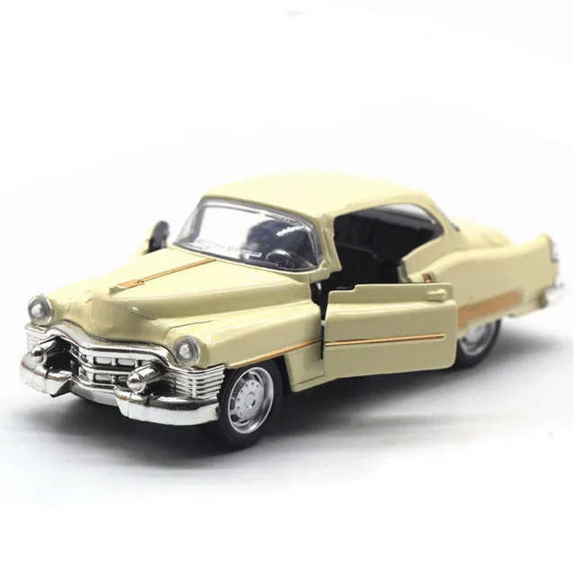 Coupe Retro Simulation Pull Back Alloy Diecast Vehicle 1:32 Scale, Pink, Orange, Red, Beige, AMB, NEW!