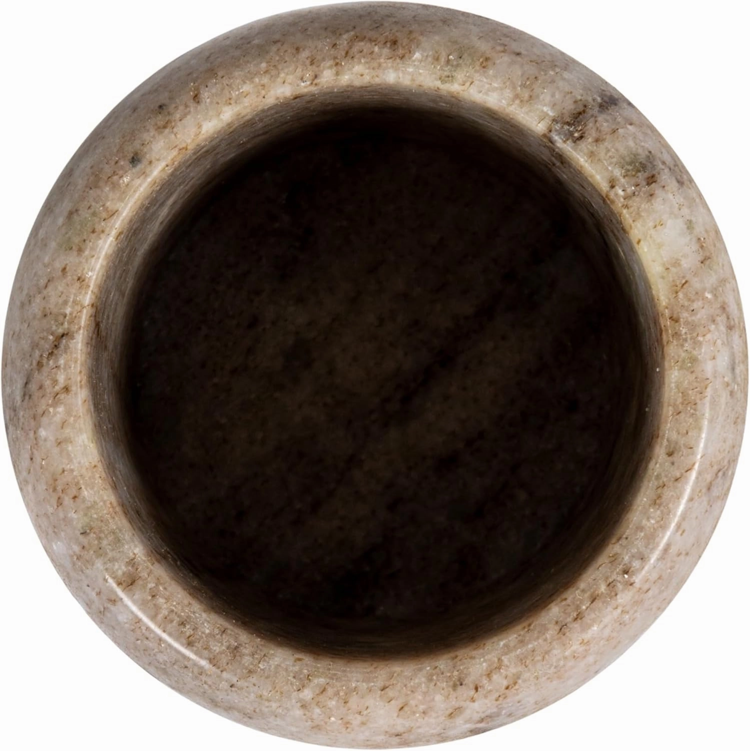 Creative Co-Op Modern Marble Canister with Wood Lid, Natural