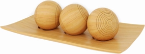 Creative Scents Harmony Decor Tray and Ball Set - Centerpiece Table Decoration - Coffee Table Decor - Dining Table Decor Centerpiece Table Decor Bowl for Home Decor, Living Room, Entry Table, TV Stand
