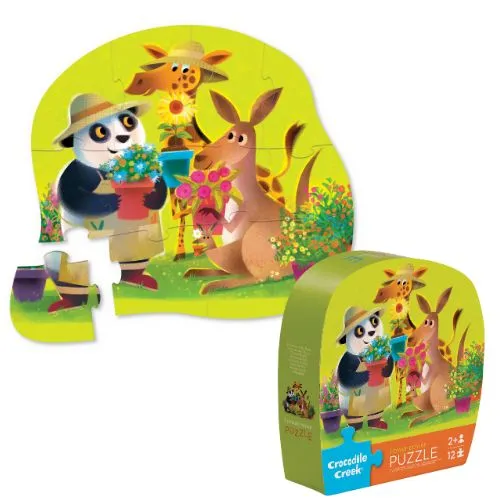 Crocodile Creek | Mini Shaped Puzzle 12pc - Flower Power