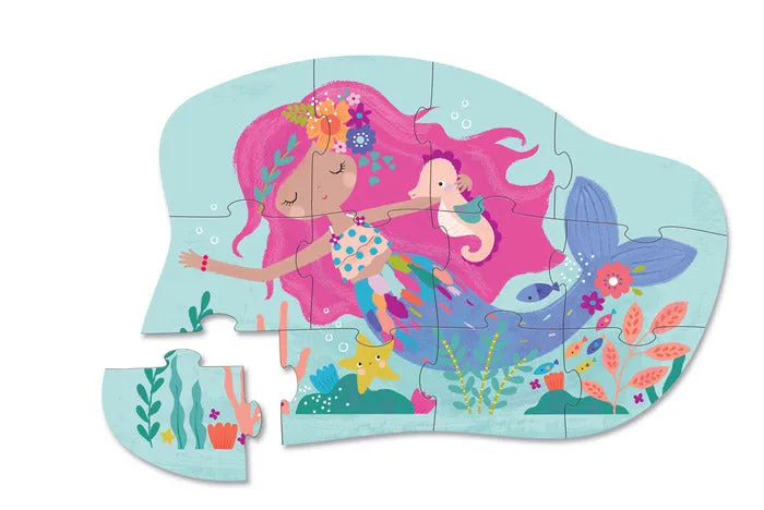 Crocodile Creek | Mini Shaped Puzzle 12pc - Mermaid Dream