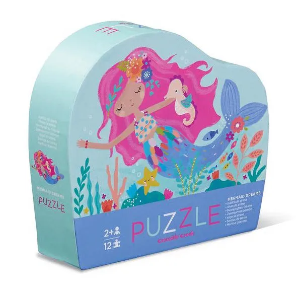 Crocodile Creek | Mini Shaped Puzzle 12pc - Mermaid Dream